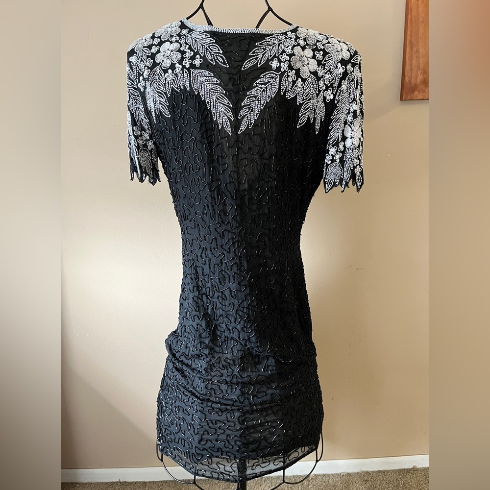 True vintage! Champ Ellyse beaded dress